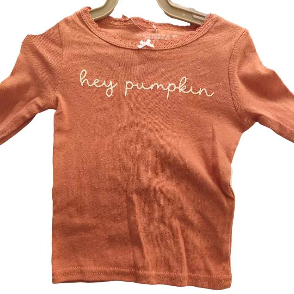 Chickpea Fall Pajamas 5 Piece Set (2 Shirts, 2 Pants, Socks) Size 12M New NWT